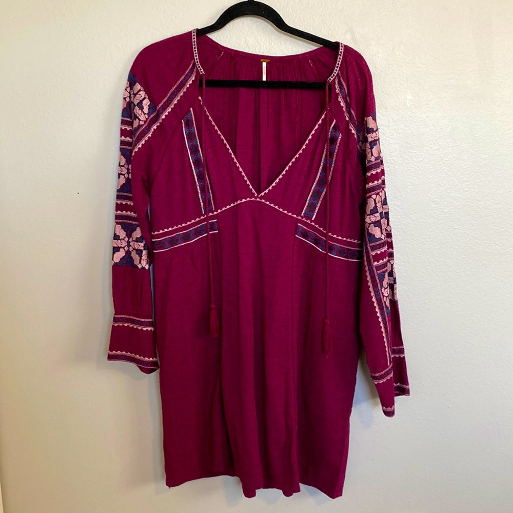 Beautiful embroidered Free People dress